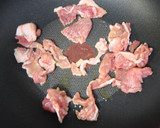 豚肉と絹さやの卵とじ作り方2写真