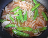 豚肉と絹さやの卵とじ作り方7写真