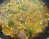 豚肉と絹さやの卵とじ作り方11写真