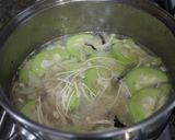 フィリピンの味★ヘチマと素麺のスープ作り方4写真