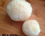 デコ弁＆キャラ弁‼ お団子ヘアガール弁作り方1写真