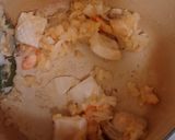 お鍋一つ　残りご飯でシーフードドリア作り方2写真