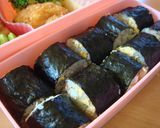 お弁当♪余り物でリメイク♪細巻きお寿司作り方8写真