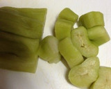 暑い日の副菜♡茄子とサーモンの和え物作り方3写真