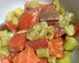 暑い日の副菜♡茄子とサーモンの和え物作り方4写真