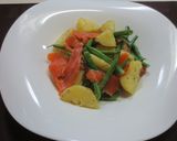スモークサーモンのお惣菜作り方4写真