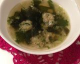 中華風スープ❤残った餃子の具で(^^)作り方5写真