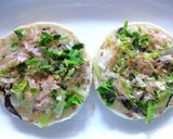 大根葉×塩昆布 胡麻風味トースト作り方4写真