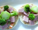 厚切りハム×ブロッコリーのカレートースト作り方4写真