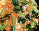 野菜の卵とじあんかけ塩らーめん作り方4写真