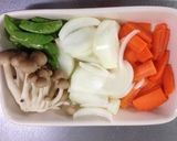 えんどう豆の野菜炒め作り方1写真