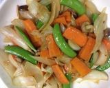 えんどう豆の野菜炒め作り方4写真