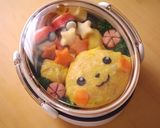 ピカチュウのオムライスでキャラ弁当作り方6写真