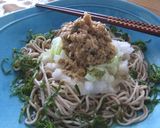 糖質オフの蕎麦！肉味噌冷やしぶっかけ蕎麦作り方8写真