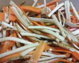 パリパリごぼうにんじん作り方6写真