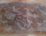 レンジで簡単♪冷凍鶏のマーマレード煮風作り方1写真