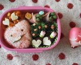 ラブなめこ☆キャラ弁☆作り方4写真