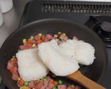 SPAMの春色チャーハン作り方2写真