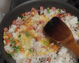 SPAMの春色チャーハン作り方3写真