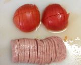 スパム×なすの重ね焼き(バジル風味)作り方1写真
