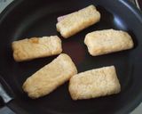 旨ッ☆スパム入り油揚げの生姜ネギポンがけ作り方4写真