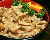 新玉ねぎLOVEサン専用♥甘辛味の牛丼作り方13写真