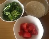 小松菜とトマトの甘酒スムージー作り方1写真
