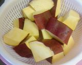 簡単！めんつゆで、サツマイモの煮物作り方1写真