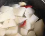 お鍋一つ。大根と豚挽肉団子作り方1写真