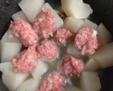 お鍋一つ。大根と豚挽肉団子作り方5写真