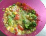 野菜サラダな玉子焼作り方1写真