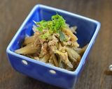 鯖缶と牛蒡で生姜たっぷり佃煮作り方3写真
