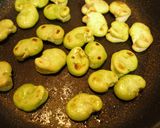 香ばしい香り！ごま油で焼きそら豆作り方4写真