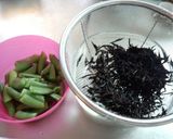 ｽﾅｯﾌﾟｴﾝﾄﾞｳ＆ひじき＆豚肉作り方1写真