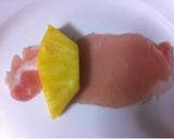 うずらの卵とパイナップルの生ハム巻き作り方2写真