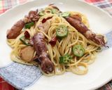 ベイカとオクラのペペロンチーノ作り方10写真