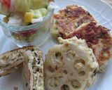 塩こんぶの旨味☆レンコン豆腐つくねバーグ作り方6写真