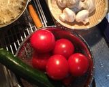 ズッキーニとマッシュルームのトマトソース作り方1写真