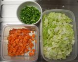 サッポロ一番塩ラーメンの【大麦そば飯風】作り方2写真