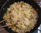 サッポロ一番塩ラーメンの【大麦そば飯風】作り方10写真