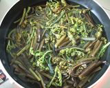 ワラビの甘酢麺つゆ絡め✿作り方1写真