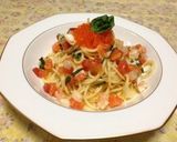 トマトと魚介の冷製パスタ作り方7写真