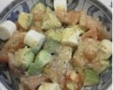 店再現☆アボガドトマトのチーズ風味サラダ作り方4写真