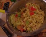 えび、アボガド、トマトの冷製パスタ作り方8写真