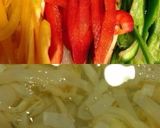 くらげとパプリカ、ささみの冷菜♡作り方1写真