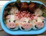 簡単！！3匹のこぶた♥お弁当作り方6写真