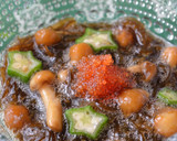 なめこともずくの麺つゆ和え～柚子胡椒風味作り方5写真