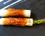 お弁当に♪アスパラ詰め竹輪の煮物！作り方2写真