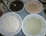抹茶小豆カステラ作り方1写真
