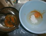 抹茶小豆カステラ作り方2写真